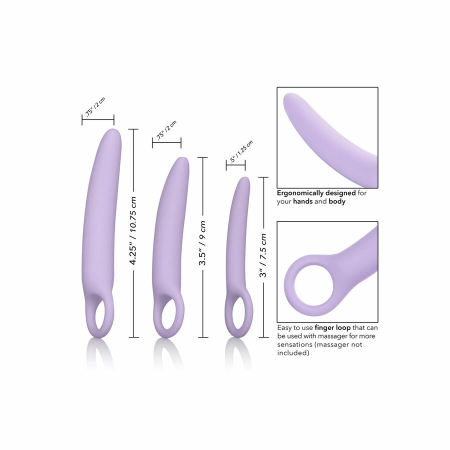 CalExotics Dr. Laura Berman Alena Silicone Dilator Set, 3 Sizes