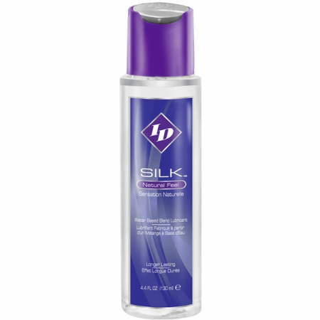ID Silk Hybrid Lubricant 130ml - Silicone & Water Blend, Natural Touch