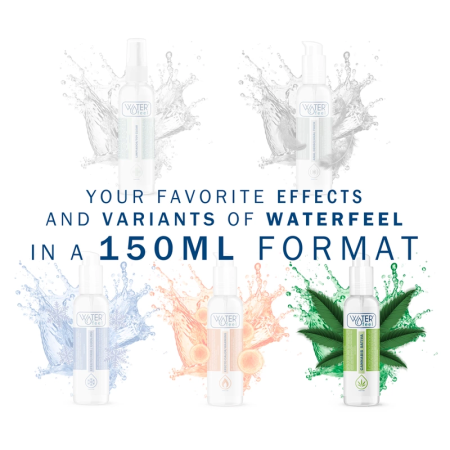 Waterfeel Cannabis Aroma Water-Based Lubricant 150ml - Hemp Seed Oil Formula