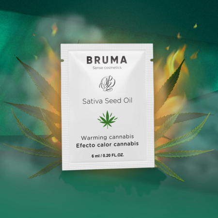 BRUMA Sativa Seed Oil Glide Gel Warming Effect Cannabis Aroma 6 ml