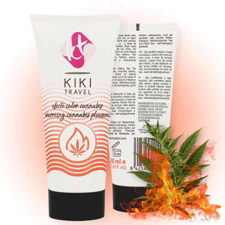 Kiki Travel Cannabis Effect Water-Based Lubricant 50ml Vegan Formula