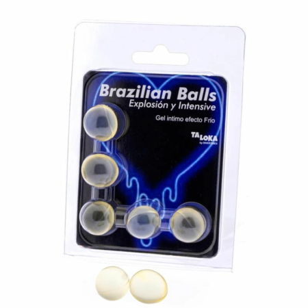 Taloka Cold Vibration Brazilian Massage Balls 5-Pack - Cooling Effect Gel
