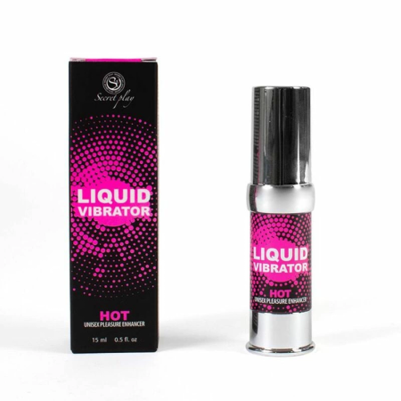 Secret Play Liquid Vibrator Intimate Gel Strawberry 15ml Vegan Airless