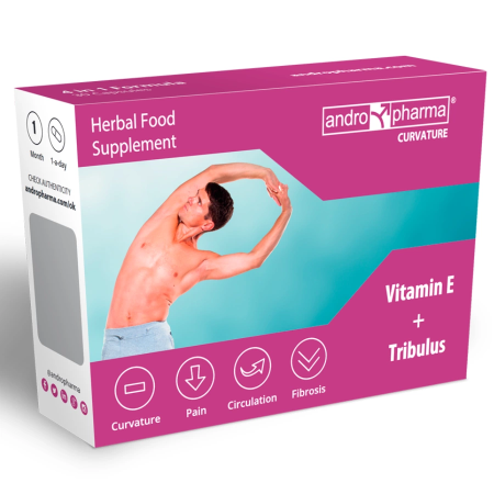 Andropharma Curvature Supplement 30 Capsules - Support for Male Intimate Health