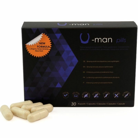 500 Cosmetics U-Man Natural Support Complex 30 Capsules for Men
