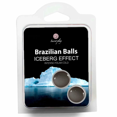 Secret Play Set 2 Brazilian Balls Iceberg Effect Intense Cooling Massage Oil
