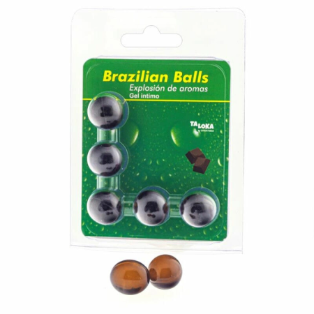 Taloka 5 Brazilian Balls Chocolate Aroma Intimate Massage Gel Capsules