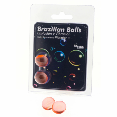Taloka Duo Brazilian Balls with Vibrating Effect - Exciting Massage Gel