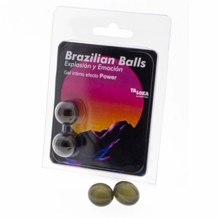 Taloka Power Effect Brazilian Aroma Massage Balls 2 pcs Lubricating Gel