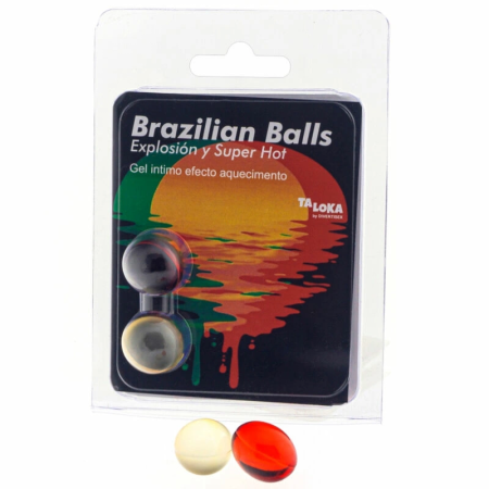 Taloka Brazilian Balls 2-Pack Intense Heating Gel Capsules