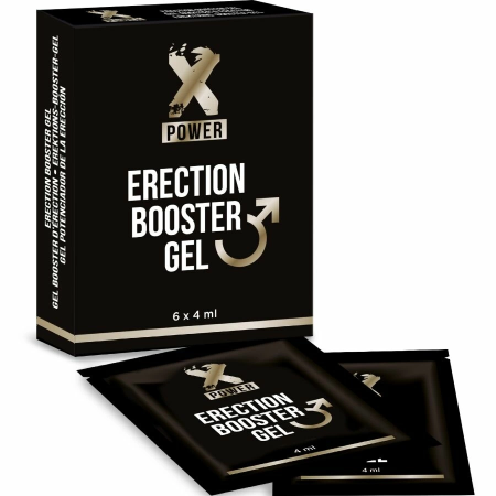 XPOWER Erection Booster Gel 6x4ml - Fast-Acting Enhancement Formula