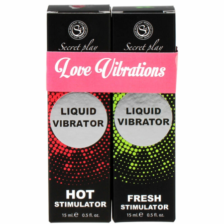 Secret Play Liquid Vibrator Duo Set - Warm & Fresh Effect 2x15ml Vegan