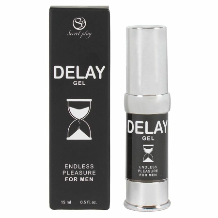 Secret Play Men’s Delay Gel with Mint Extract, 15 ml, Airless Dispenser