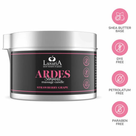 Intimateline Luxuria Grape Massage Candle with Shea Butter 80g