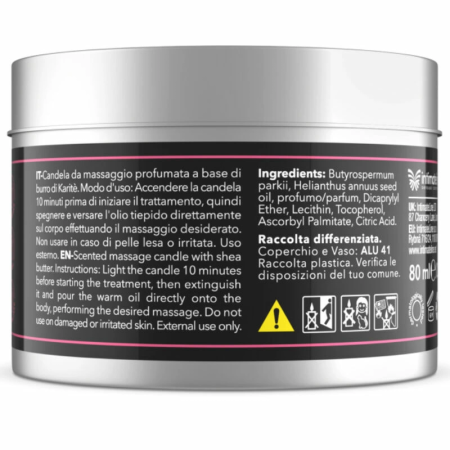 Intimateline Luxuria Grape Massage Candle with Shea Butter 80g