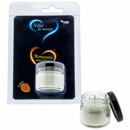 Taloka Strawberry Scented Massage Candle 30ml - Nourishing Formula