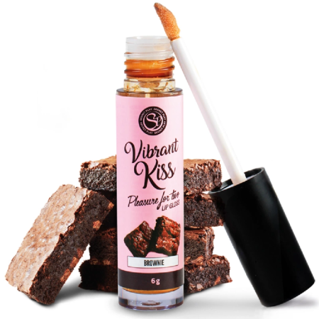 Secretplay Vibrant Kiss Edible Lip Gloss Brownie Flavour 6g