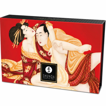 Shunga Strawberry Edible Massage Powder Kit 75g - Scented Body Care Set