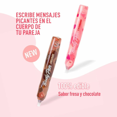 Secret Play Edible Body Art Pen Strawberry Flavour 35g - Creative Skin Marker