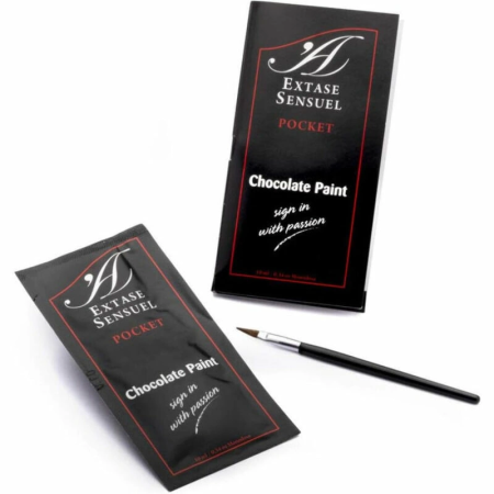 Extase Sensual Bodypaint Chocolate 10ml - Oil-Free Cream, Travel Size