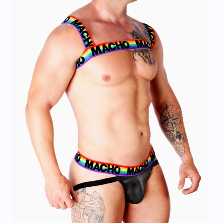 MACHO Double Harness Pride Limited - Adjustable Elastic Fashion Accessory