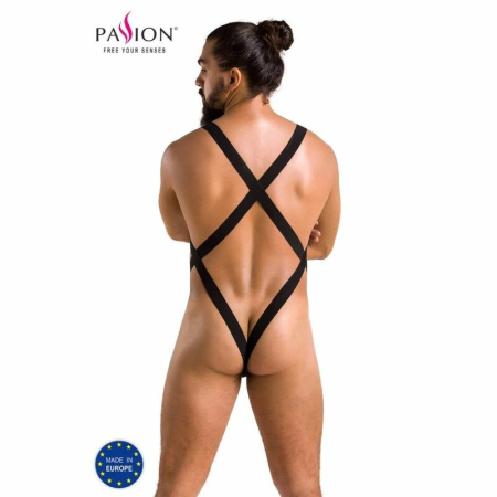 Passion Body Leon Black L/XL - Elegant Lace Bodysuit, EU Made