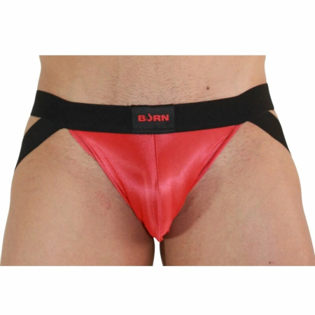 BURN Jock 010 Sportswear Red/Black XL - Breathable Athletic Design