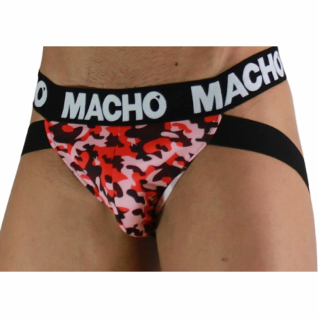 MACHO MX28MR Jockstrap Military Red XL - Anatomical Support System