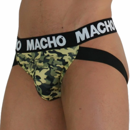 MACHO MX28MV Jockstrap Military Green M - Lycra Support System