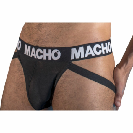 Macho MX25NN Jockstrap Black XL - Semi-Transparent, Elastic Support