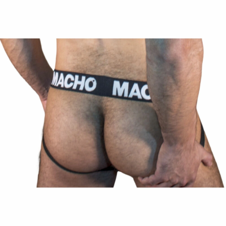 Macho MX25NN Jockstrap Black M - Semi-Transparent Supportive Underwear