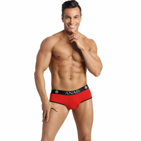 Anais Men Soul Jock Bikini L Red Microfiber Open-Back Briefs