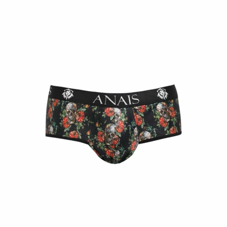 Anais Men Power Jock Bikini L Rose & Skull Print, Soft Modal Fabric