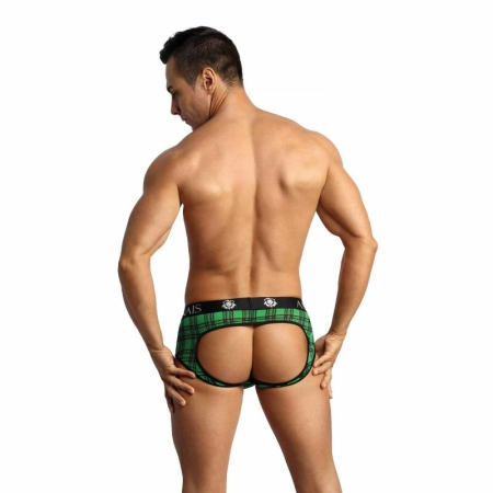 ANAIS MEN Magic Jock Bikini S Green-Black Lycra Briefs