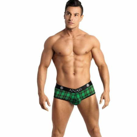 ANAIS MEN Magic Jock Bikini S Green-Black Lycra Briefs