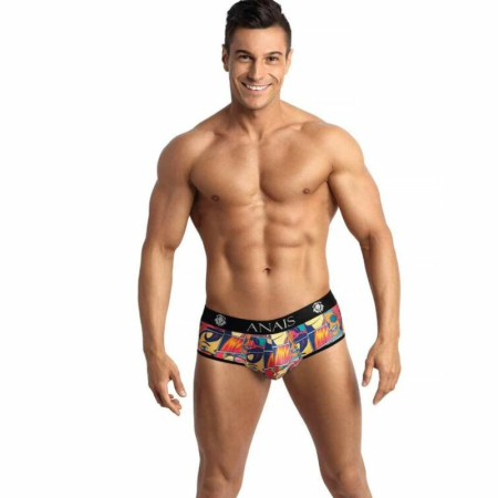 ANAIS MEN Comics Jock Bikini L - Playful Modern Microfiber Briefs