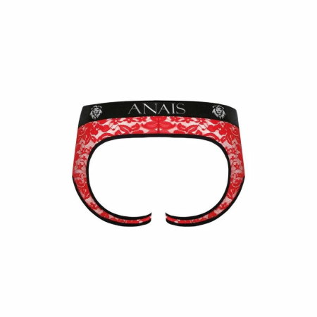 ANAIS MEN Brave Jock Bikini XL Red Floral Lace, Open Back Design