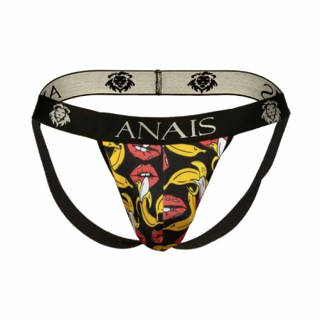 ANAIS MEN Banana Jock Strap S - Lycra, Bold Cut, Banana Print