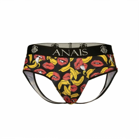 Anais Men Banana Jock Bikini M - Playful Lycra Briefs with Banana Print