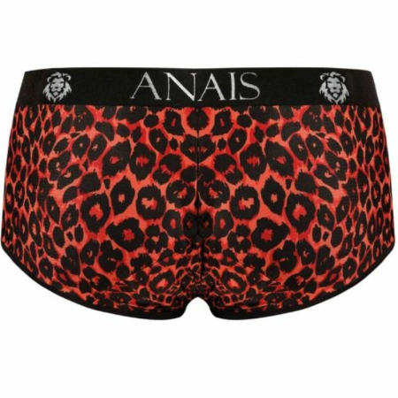 Anais Men Tribal Brief XL Red Microfiber Sport Cut Animal Print