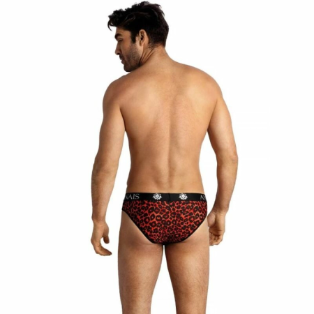 ANAIS MEN Tribal Slip XL Red Microfiber Animal Print Briefs