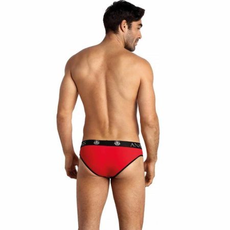 ANAIS MEN SOUL Slip L - Red Soft Microfiber, Black Trim, Wide Waistband