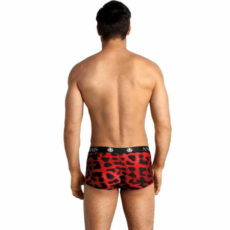 Anais Men Savage Boxer XL Soft Red Microfiber Animal Print