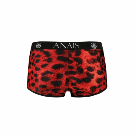 Anais Men Savage Boxer XL Soft Red Microfiber Animal Print