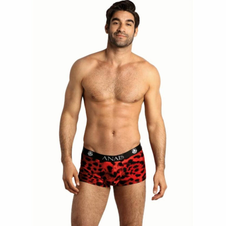 ANAIS MEN Savage Boxer S Red Microfiber Animal Print