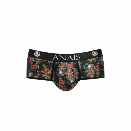 ANAIS MEN Power Brief M - Sporty Cut, Rose & Skull Print, Modal Blend