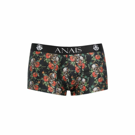 Anais Power Boxer L Men's Sporty Modal Boxers - Rose & Skull Print