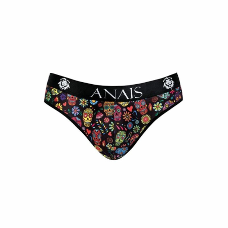 ANAIS MEN Mexico Slip S - Floral & Skull Print, Soft Modal, Size S