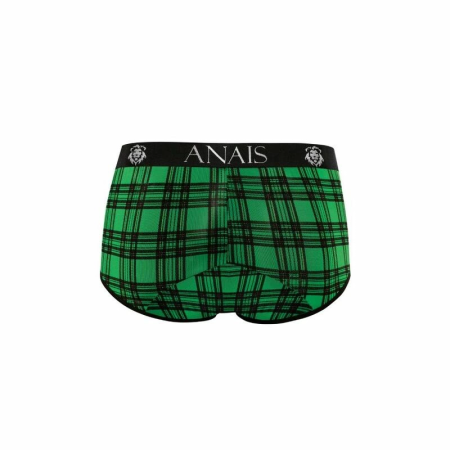 ANAIS MEN MAGIC Brief XL Green-Black Check Pattern Lycra Comfort