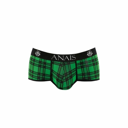 ANAIS MEN MAGIC Briefs L Green-Black Check Comfort Fit